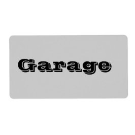 Etiquetas de Movimentação de Garagem em Cinzas