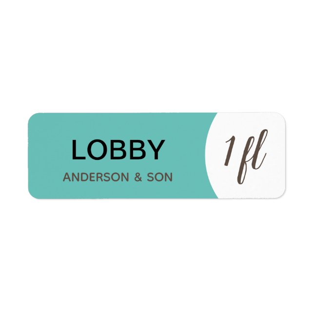 Etiquetas de Movimentação Personalizadas - Lobby (Frente)