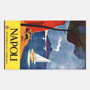 Etiquetas de Napoli Nápoles Italia do vintage