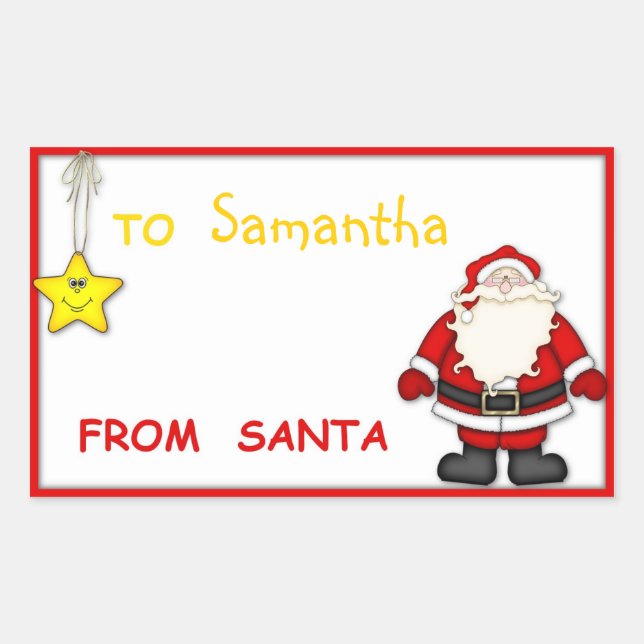 Etiquetas de Natal (Frente)