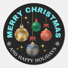 Etiquetas de natal alegres