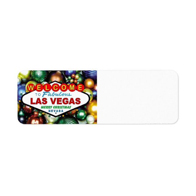 Etiquetas de Natal de Las Vegas (Frente)