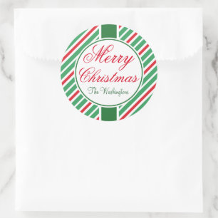 Etiquetas de Natal de Merry Strik Personalizadas