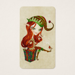 Etiquetas de Natal Elfie Elf