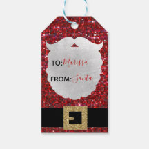 Etiquetas de Natal, etiquetas de Papai Noel, Etiqu