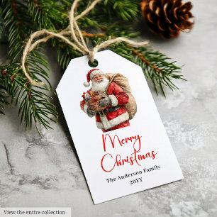Etiquetas de Natal Modernas e Quentes do Papai Noe