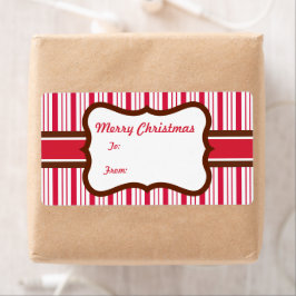 Etiquetas de Natal para Presente de Peppermint