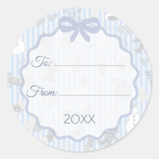 Etiquetas de Natal Personalizadas com Laço de List
