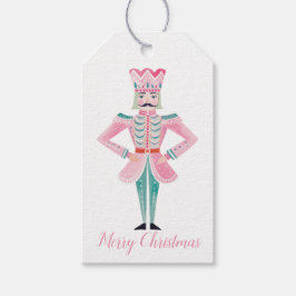 Etiquetas de Natal Pink Nutcracker, Pink