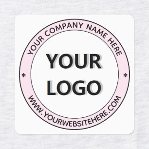 Etiquetas de Negócios de Site com Nome de Logotipo