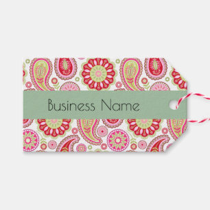 Etiquetas de Negócios Personalizadas de Paisley B