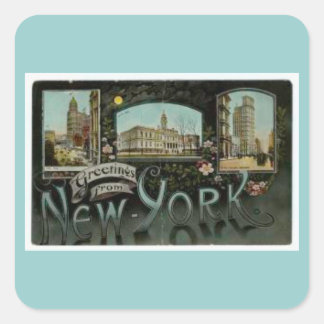 Etiquetas de New York City do vintage