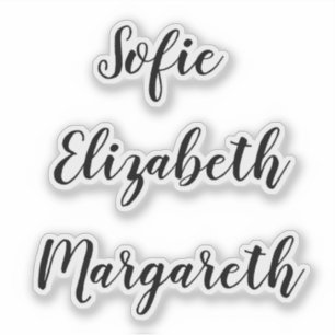 Etiquetas de nome de Script de Assinatura Manuscri