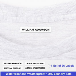 Etiquetas De Nome De Tecido Personalizáveis Para R