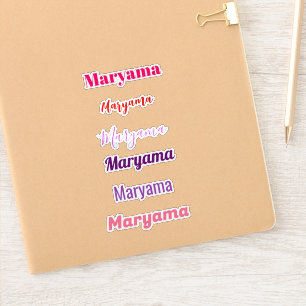 Etiquetas de nome de vinilo personalizadas