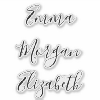 Etiquetas de nome do Script Personalizado Bridesma