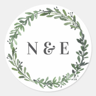 etiquetas de nome florais de casamentos com lixeir