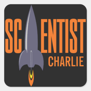 Etiquetas de nome personalizado do Rocket Scientis