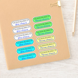 Etiquetas De Nome Personalizado (Este Livro Perten