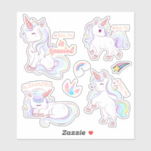 Etiquetas de Nome Unicórn de Cor Doces Personaliza