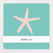 Etiquetas de nomes de estrelas à prova de água par