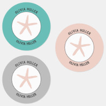 Etiquetas de nomes de estrelas à prova de água par