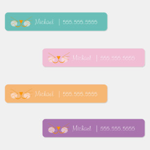 Etiquetas de Número de Almoço da Classe Cat Scho