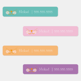 Etiquetas de Número de Almoço da Classe Cat School