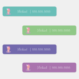 Etiquetas de Número do Almoço da Classe Escola Bal