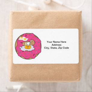 Etiquetas de ovos de bacon