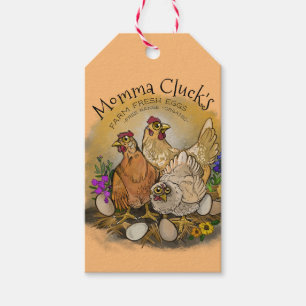 Etiquetas de Ovos Frescos de Fazenda da Momma Cluc