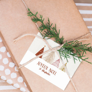 Etiquetas de Pacote Personalizado Natalino Joyeux
