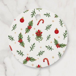 Etiquetas de Padrão de Natal na moda