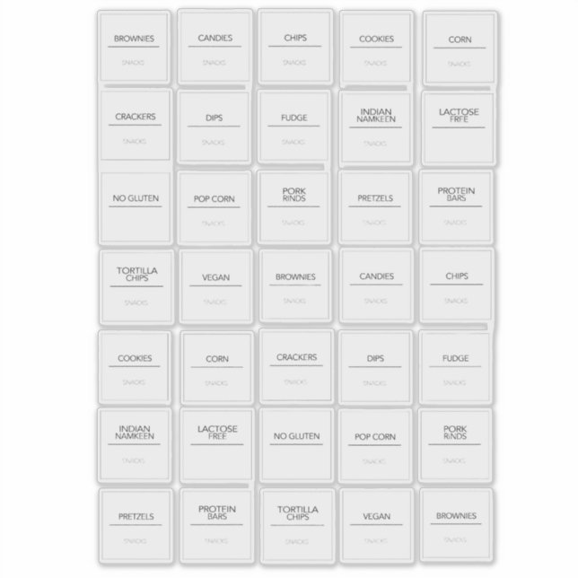 Etiquetas de Panteras (Frente)