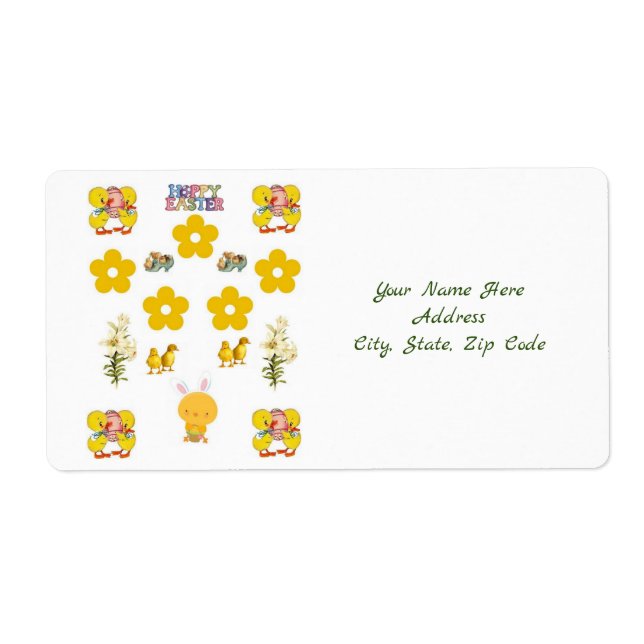 Etiquetas de páscoa (Frente)