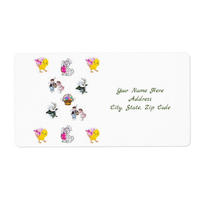 Etiquetas de páscoa (Frente)