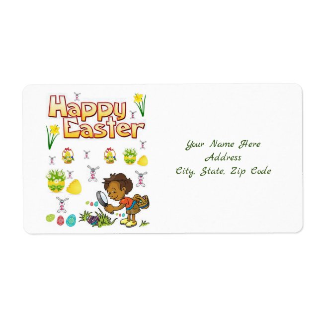 Etiquetas de páscoa (Frente)