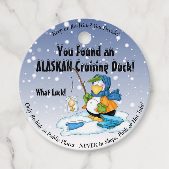 Etiquetas de Pato Cruzador (Frente)