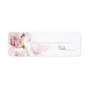 Etiquetas de Placa de Casamento de Orquídea de Cy