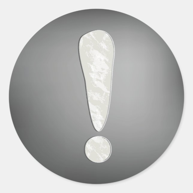 Etiquetas de ponto de exclamação (Frente)