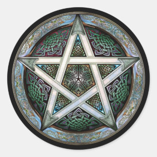 Etiquetas de prata do Pentacle