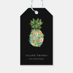 Etiquetas de Preço do Abacaxi Floral de Ilha Bot