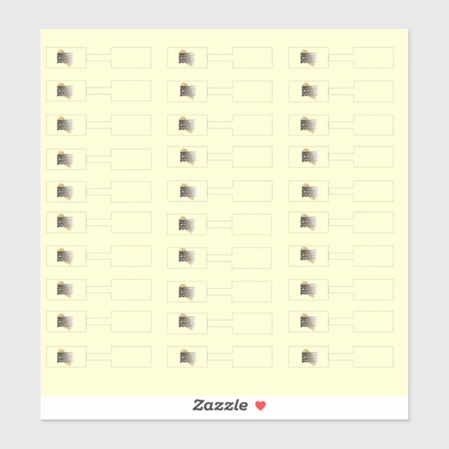 Etiquetas de preço joalharia Logotipo 30 adesivo (Folha)