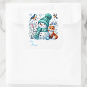 Etiquetas de Presente Adesivas de Natal