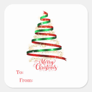Etiquetas de Presente Adesivas de Natal