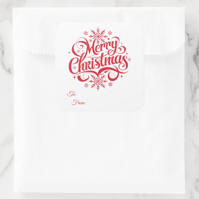 Etiquetas de Presente Adesivas de Natal (Bolsa)