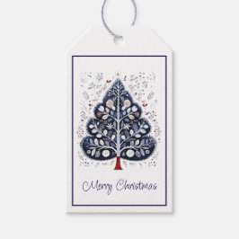 Etiquetas de Presente - Árvore de Natal Escandinav