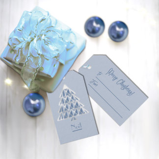 Etiquetas de Presente Azul de Joyoux Noel