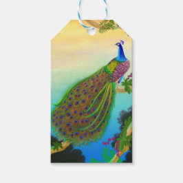 Etiquetas de Presente Azul Indígena Elegante