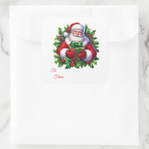 Etiquetas de Presente de Adesivo de Natal